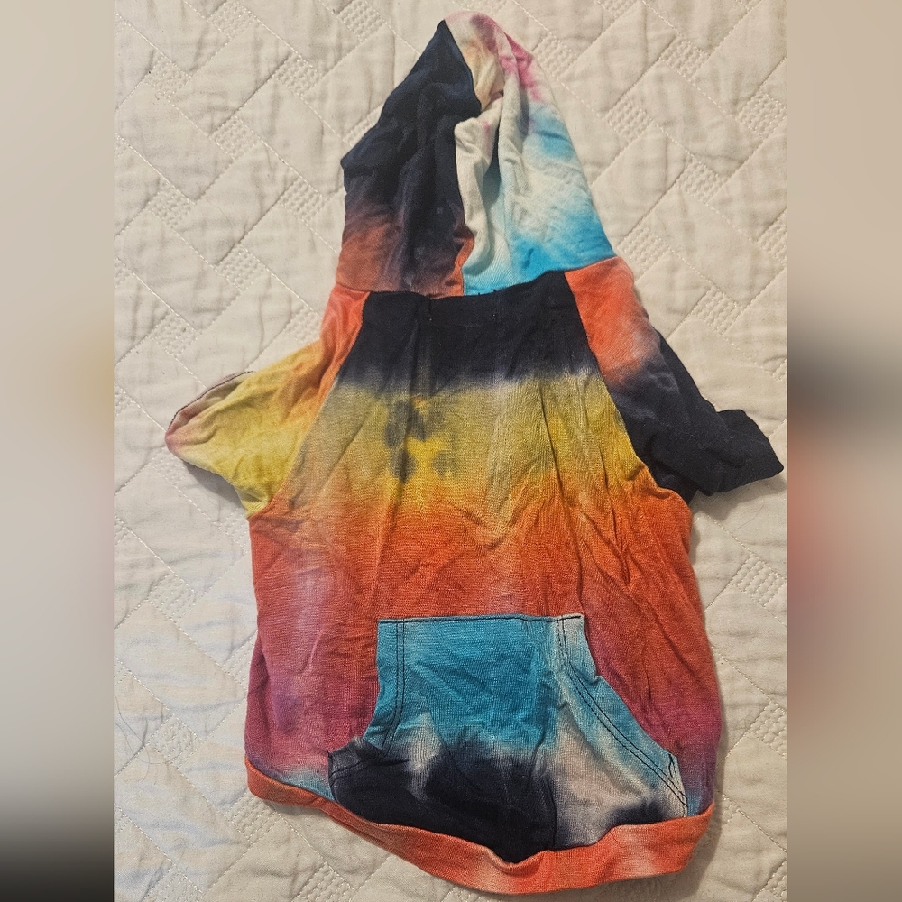 Pet Hooded Tye-Dye Shirt